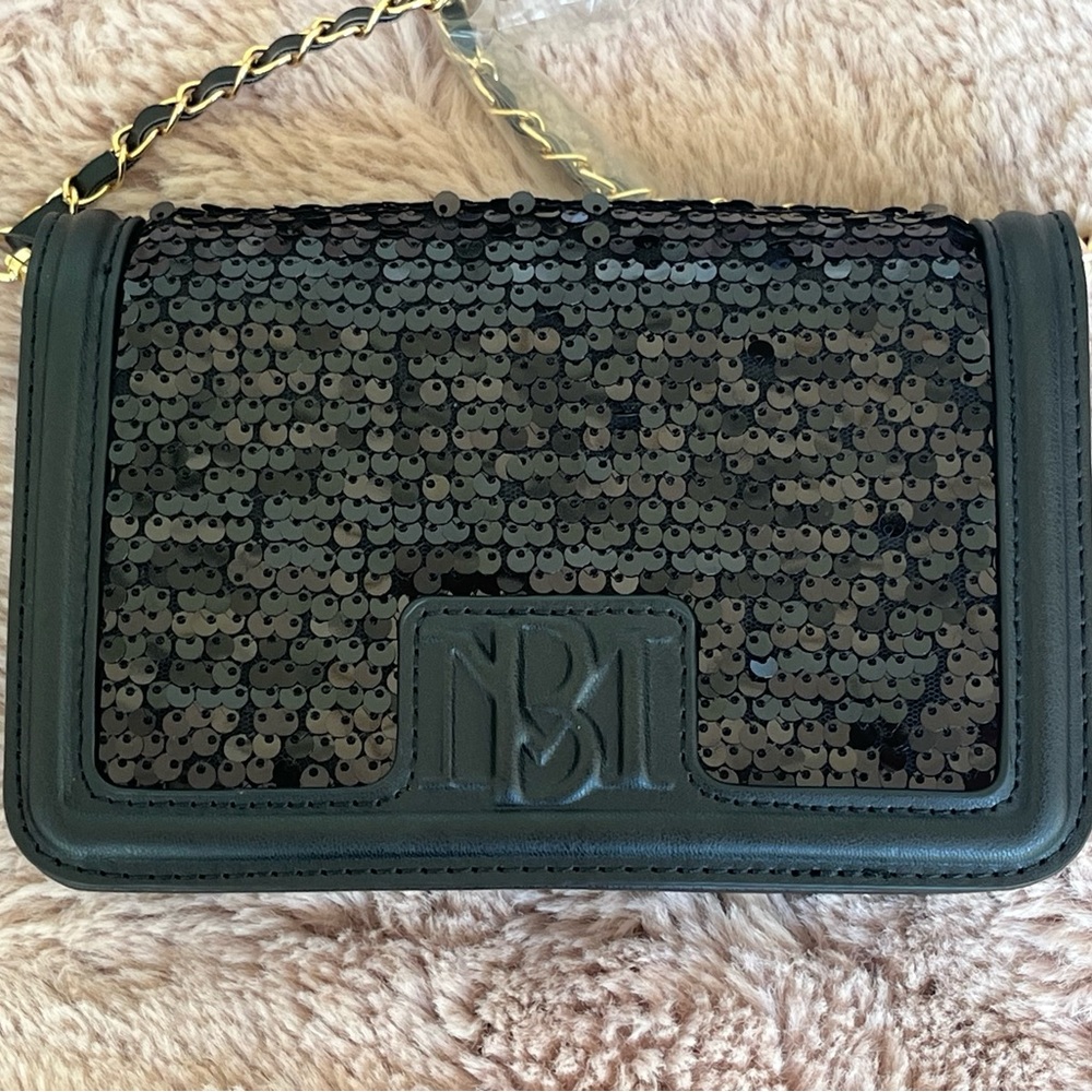 🆕. Badgley Mischka Sequin Black Crossbody Bag NEW w/ TAGS (MSRP $99)